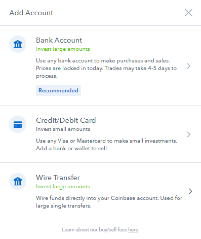 Add Payment Account